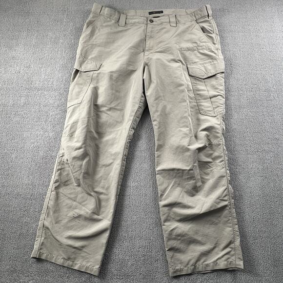 5.11 Tactical Pants Adult Size 42W 30L Tan Cargo Trousers Casual Active Men's - Picture 1 of 16